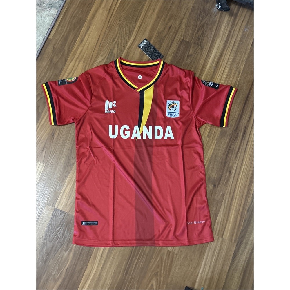 NWT FUFA Soccer Football Cranes Cote D'ivoire 2023 Uganda MensJersey XL X-Large